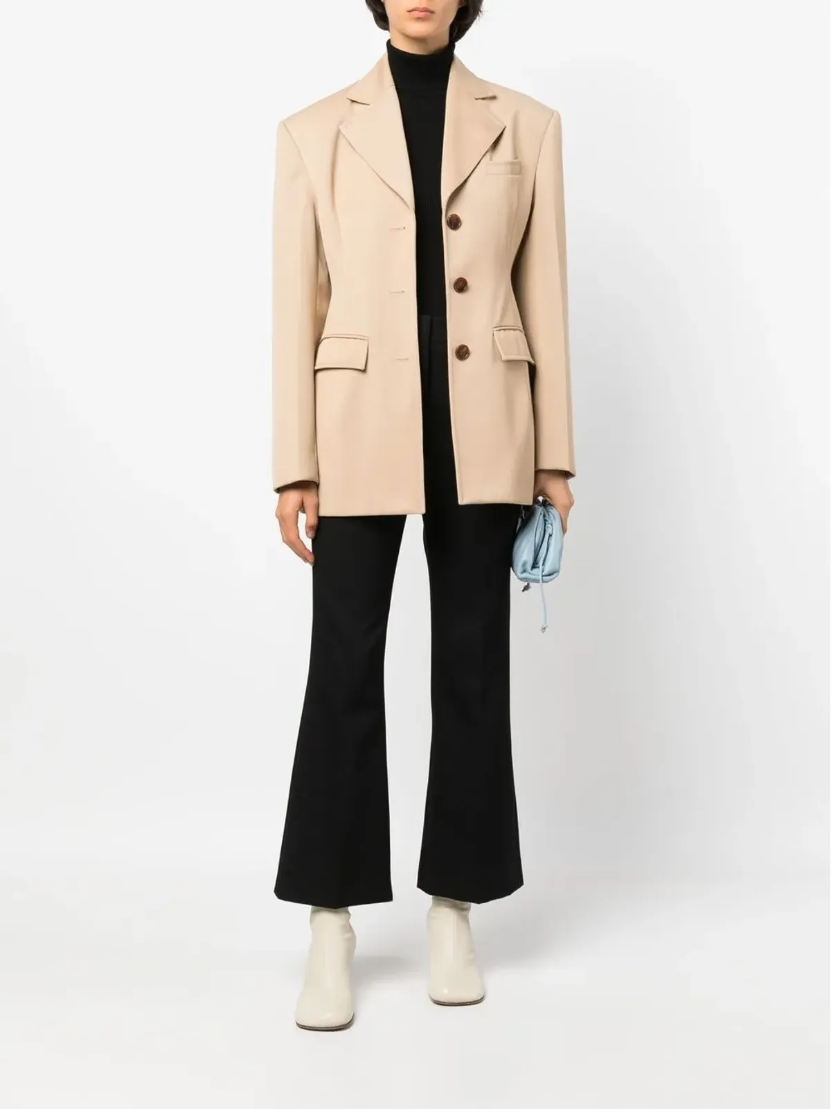 Jil Sander ハイウエスト クロップドパンツ - 画像2