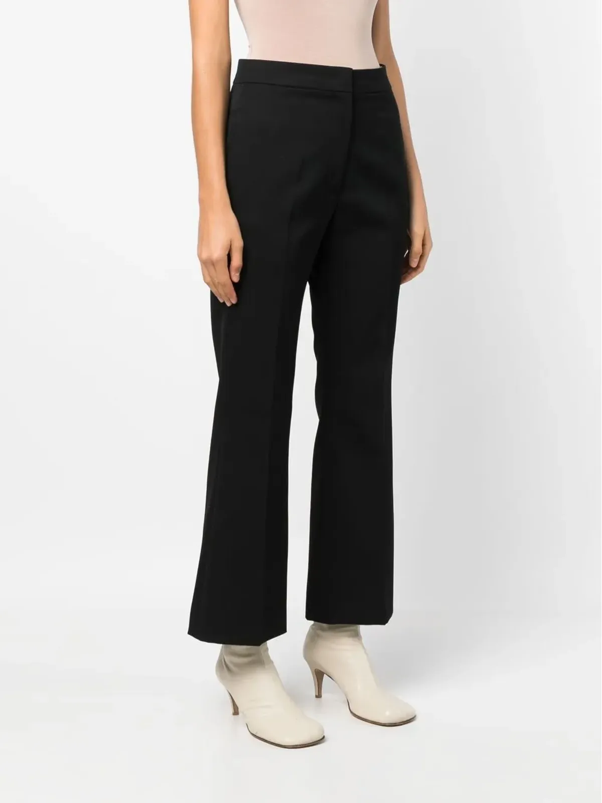 Jil Sander ハイウエスト クロップドパンツ - 画像3