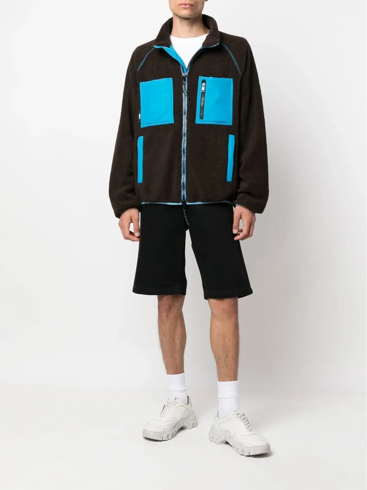 MSGM ロゴパッチ フリースジャケット - 画像2