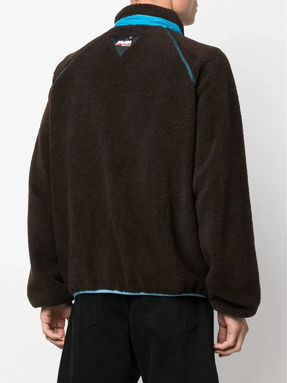 MSGM ロゴパッチ フリースジャケット - 画像4