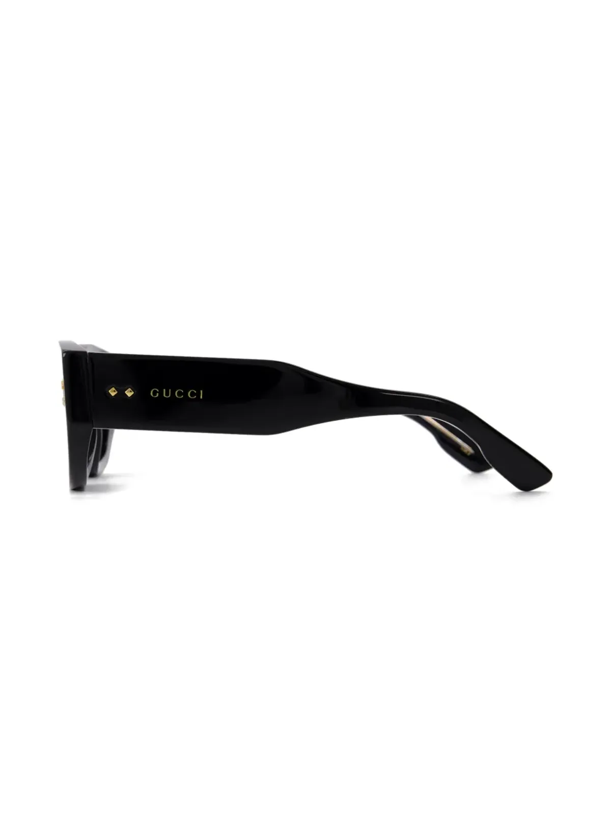 Gucci Eyewear レクタングルフレーム・ティンテッドサングラス - ブラック - 画像2