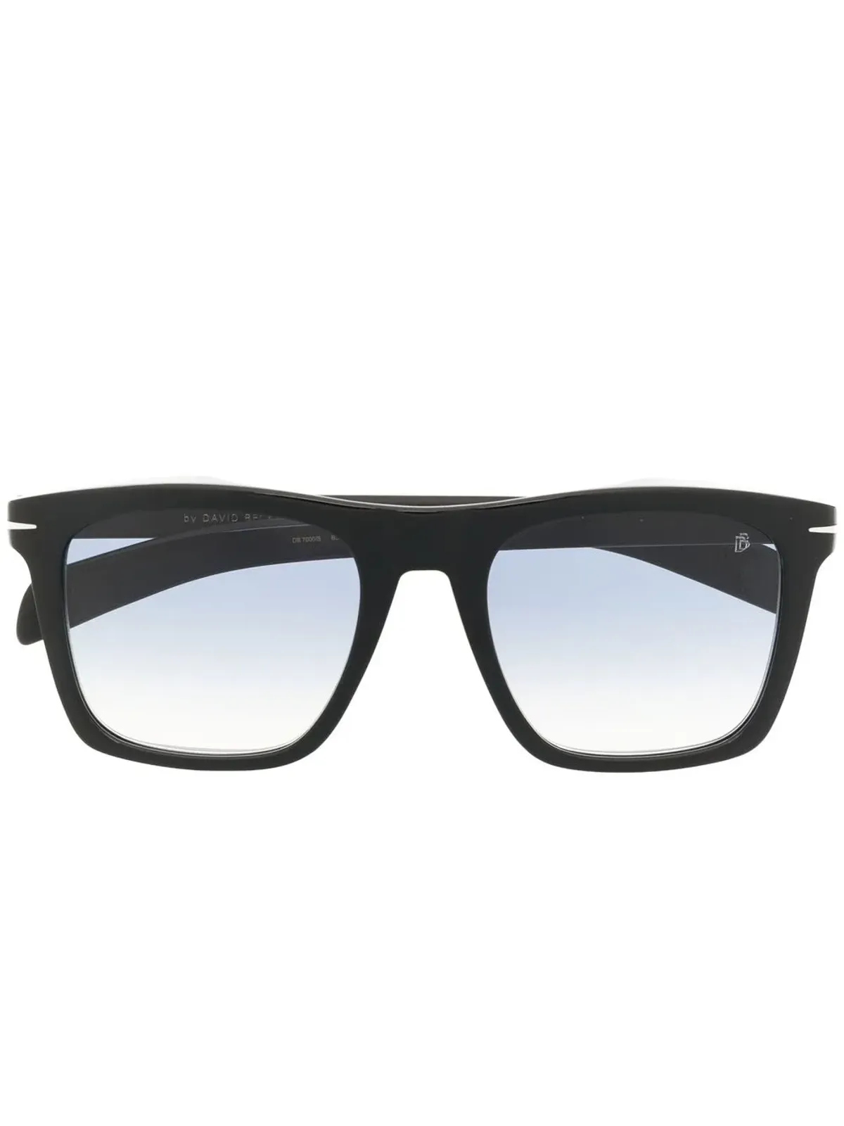 Eyewear by David Beckham べっ甲調スクエアフレーム サングラス - ブラック - 画像1