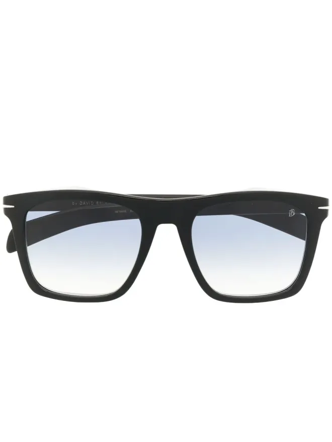 Eyewear by David Beckham Eyewear by David Beckham べっ甲調スクエアフレーム サングラス - ブラックの商品画像