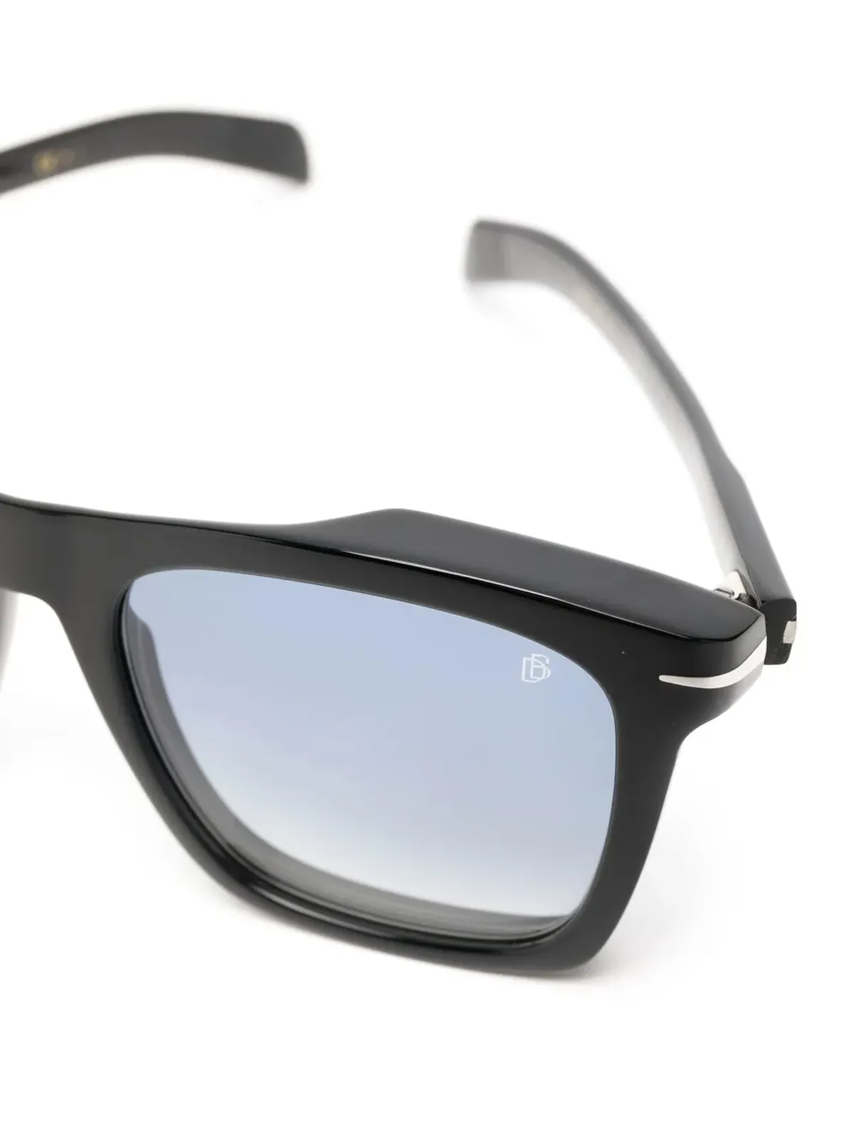 Eyewear by David Beckham べっ甲調スクエアフレーム サングラス - ブラック - 画像3
