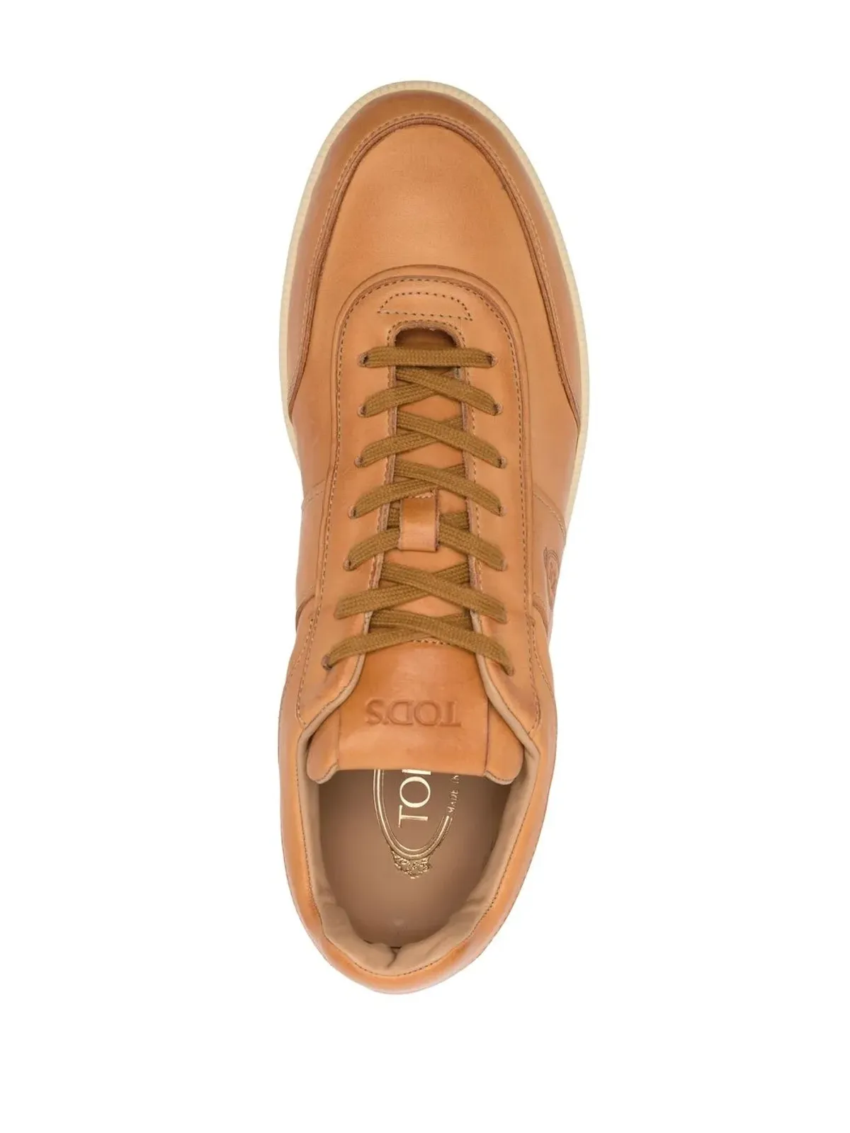 Tod's ロー・トップ レザー スニーカー - 画像4