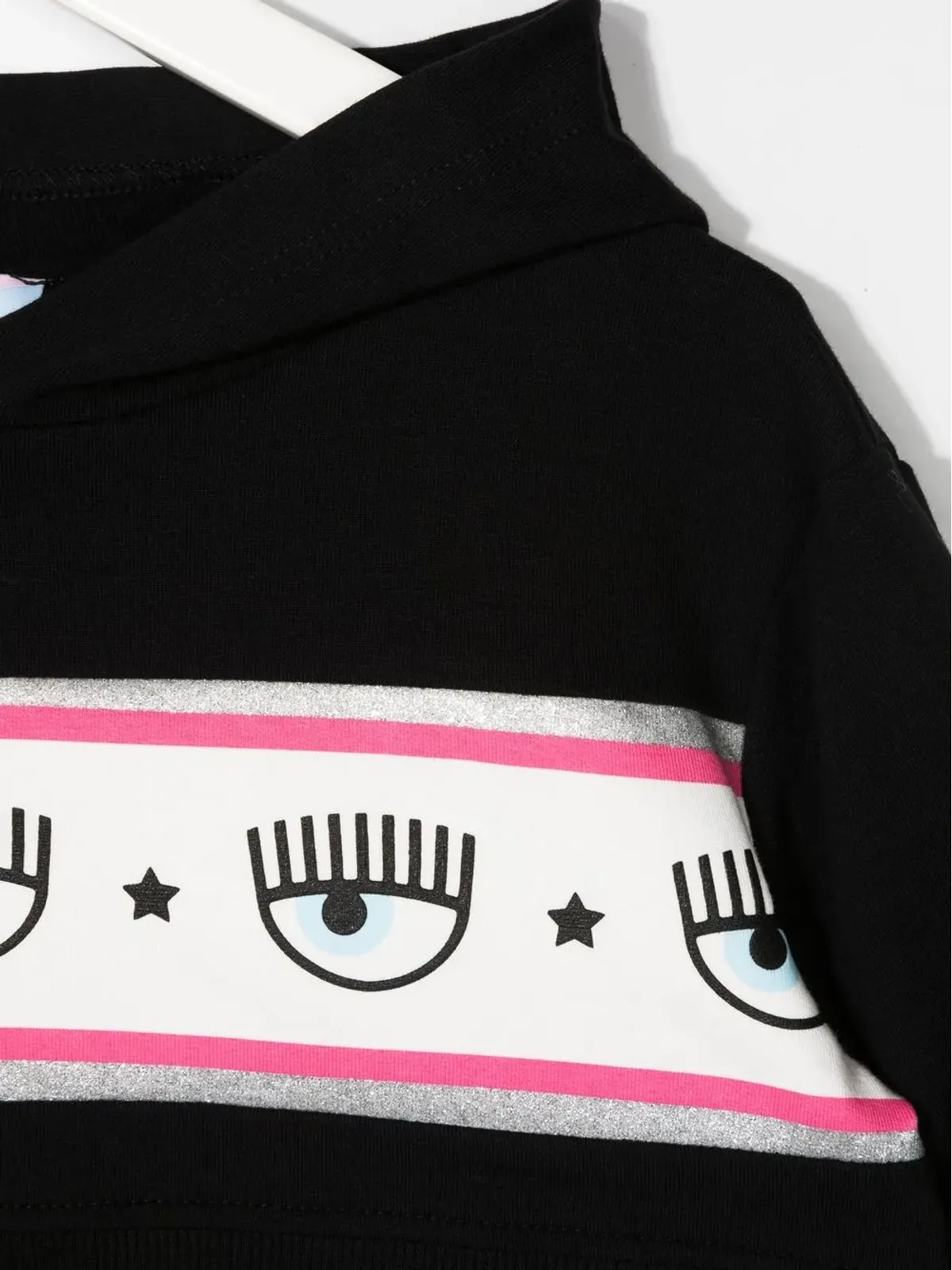 Chiara Ferragni Kids ロゴプリント クロップドフーディ - 画像3