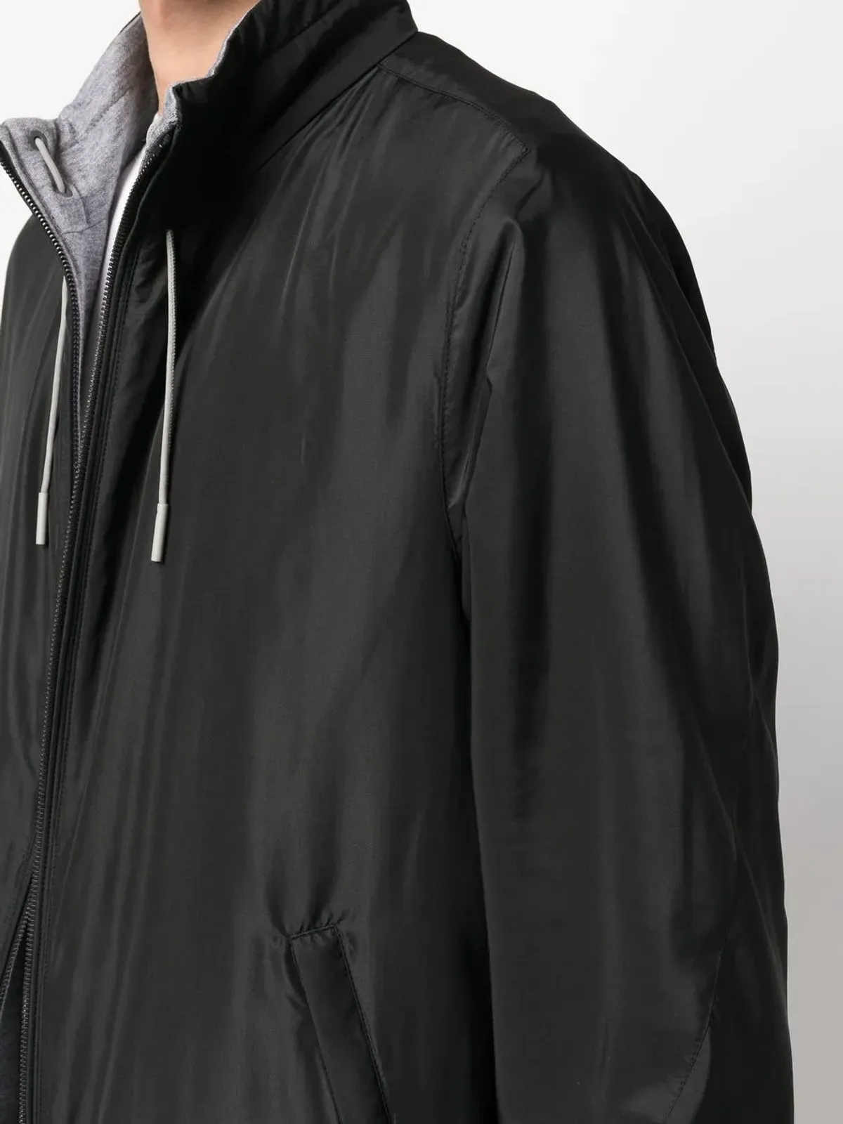 Zegna ロゴプリント リバーシブルジャケット - 画像5