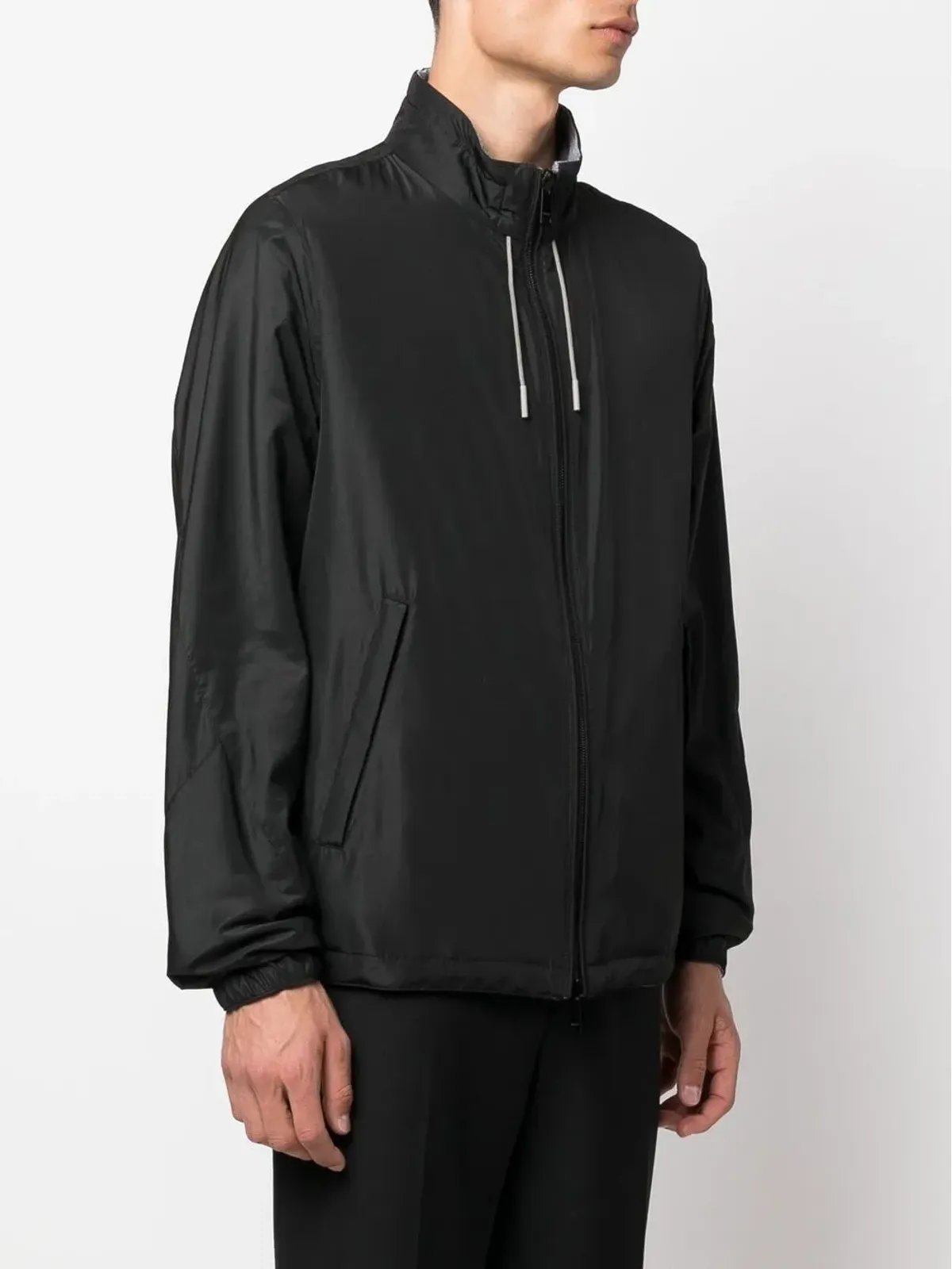 Zegna ロゴプリント リバーシブルジャケット - 画像3