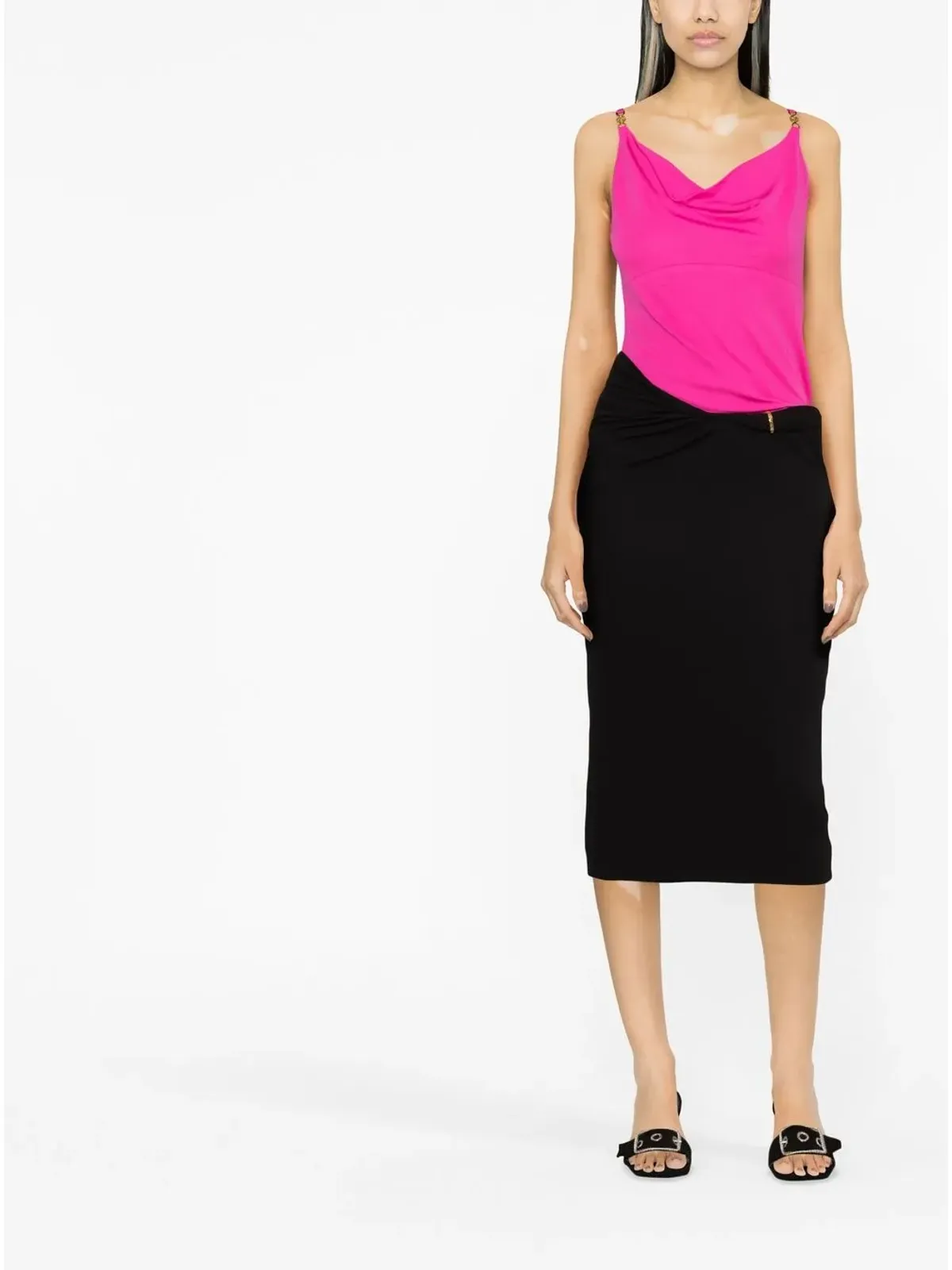 Versace La Greca midi skirt - 画像2