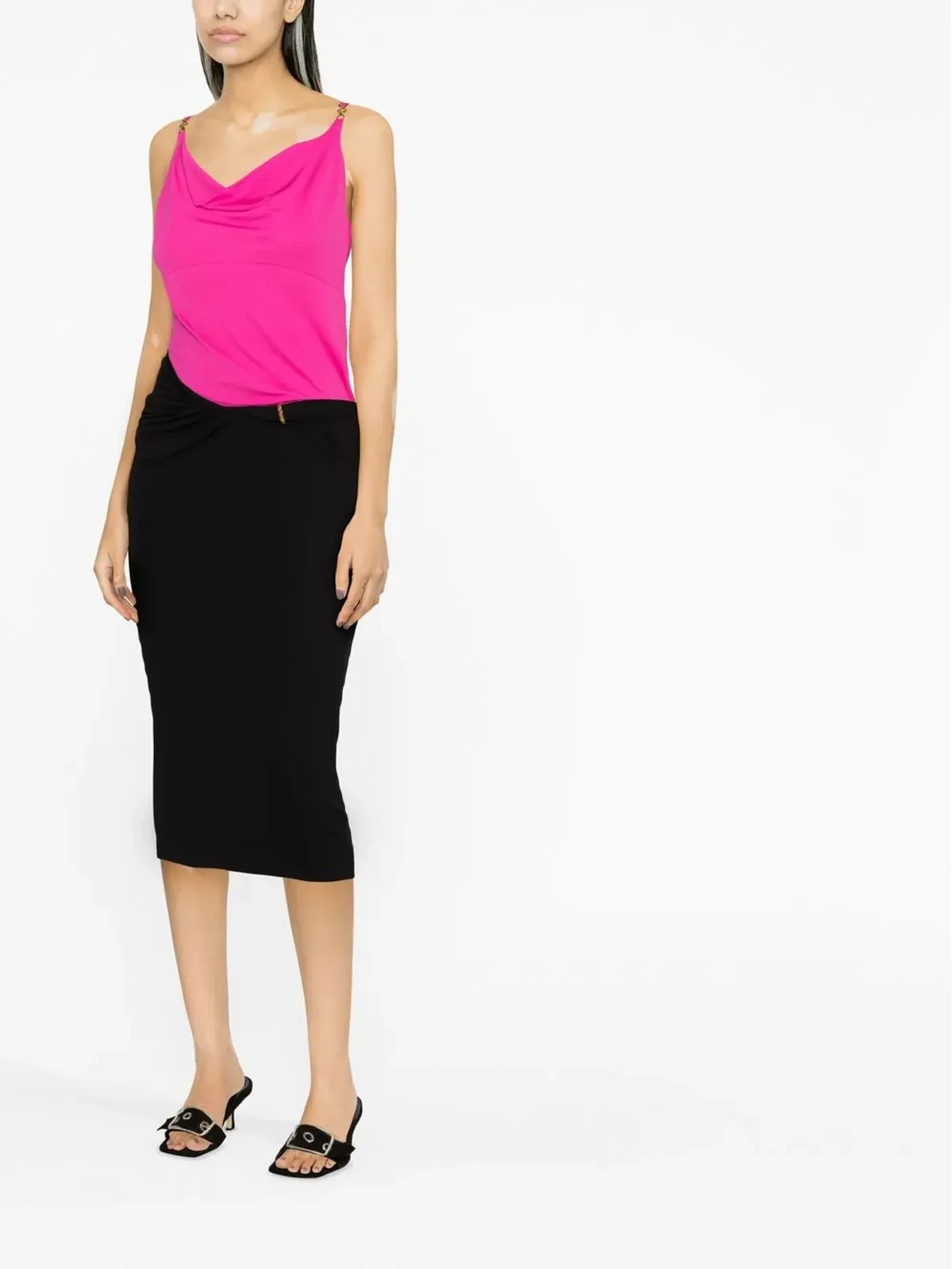 Versace La Greca midi skirt - 画像3