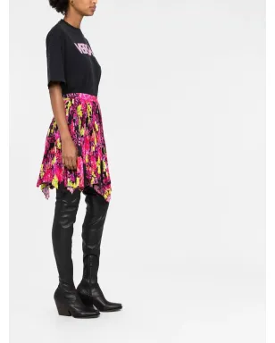 Versace ロゴプリント コットンTシャツ ブラック - サムネイル4
