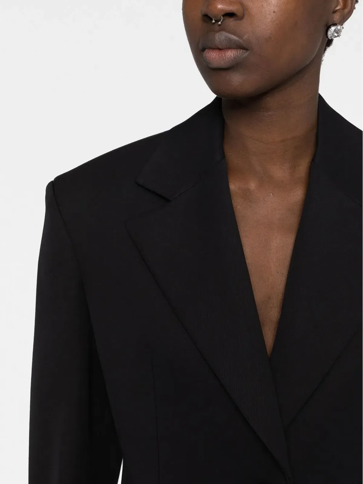 Versace シングルブレスト ウールブレザー - 画像5
