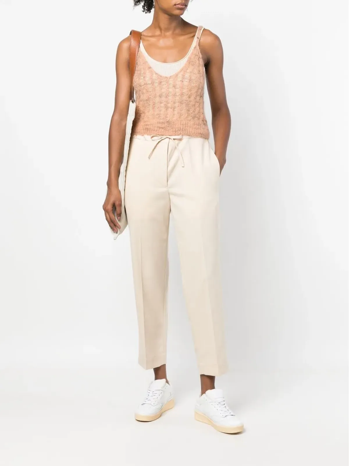 Jil Sander ドローストリング クロップドパンツ - 画像2