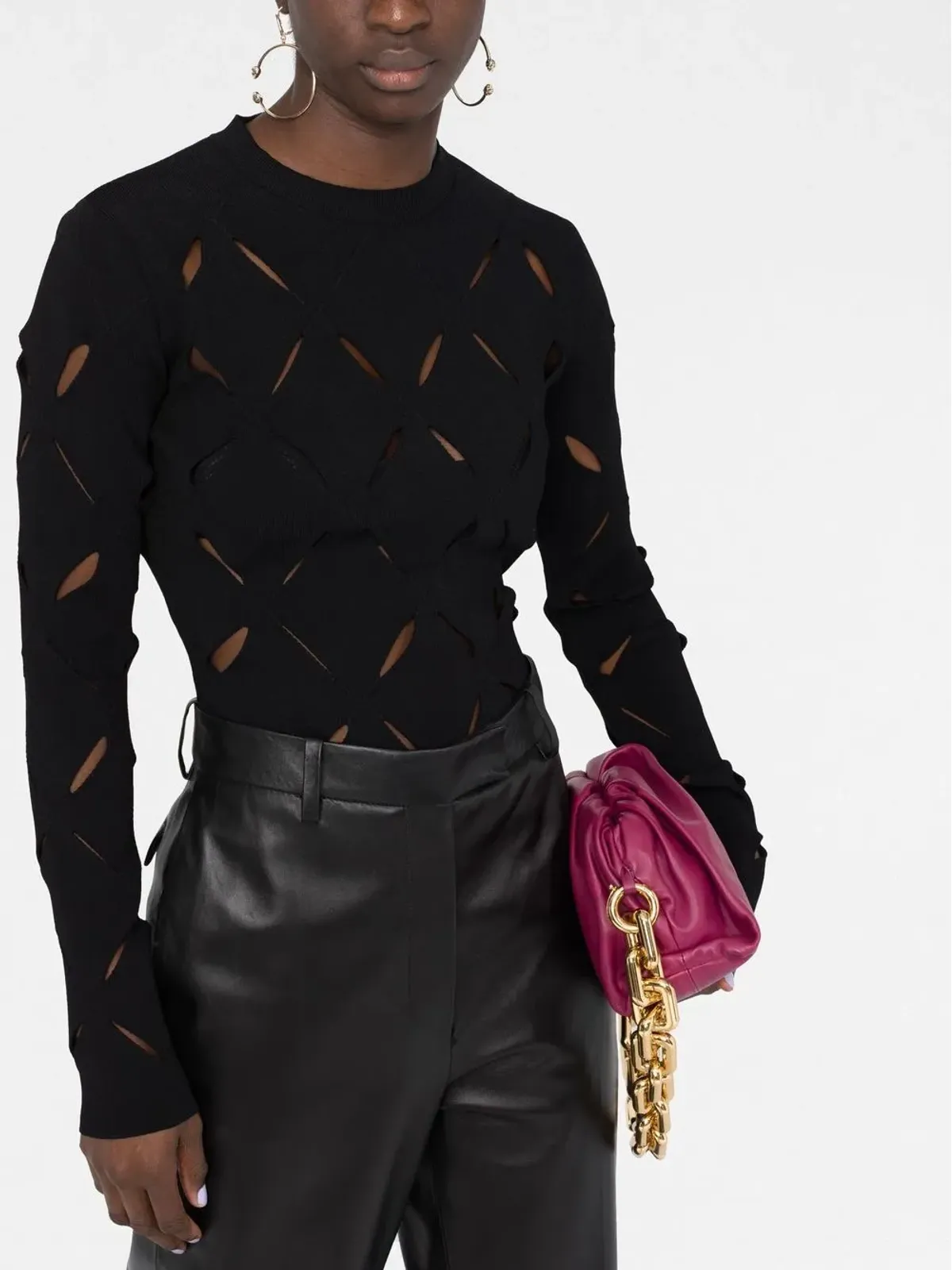 Versace カットアウト付きニットジャンパー - 画像3
