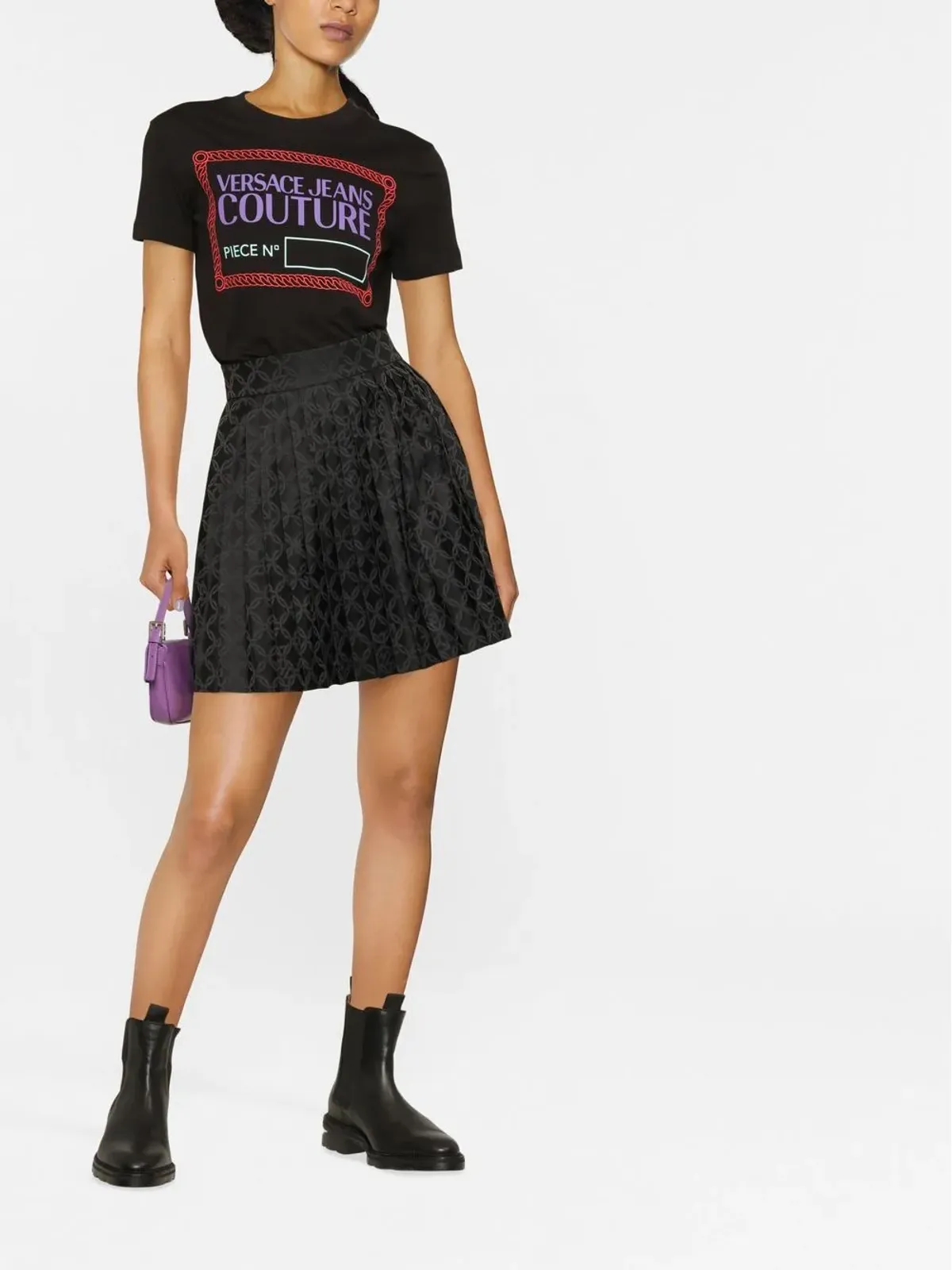 Versace Jeans Couture ピースナンバー柄プリントTシャツ - 画像2