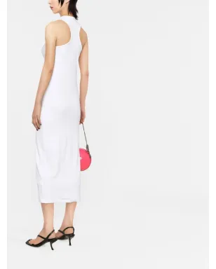 Marine Serre ロゴプリント ノースリーブドレス - サムネイル4