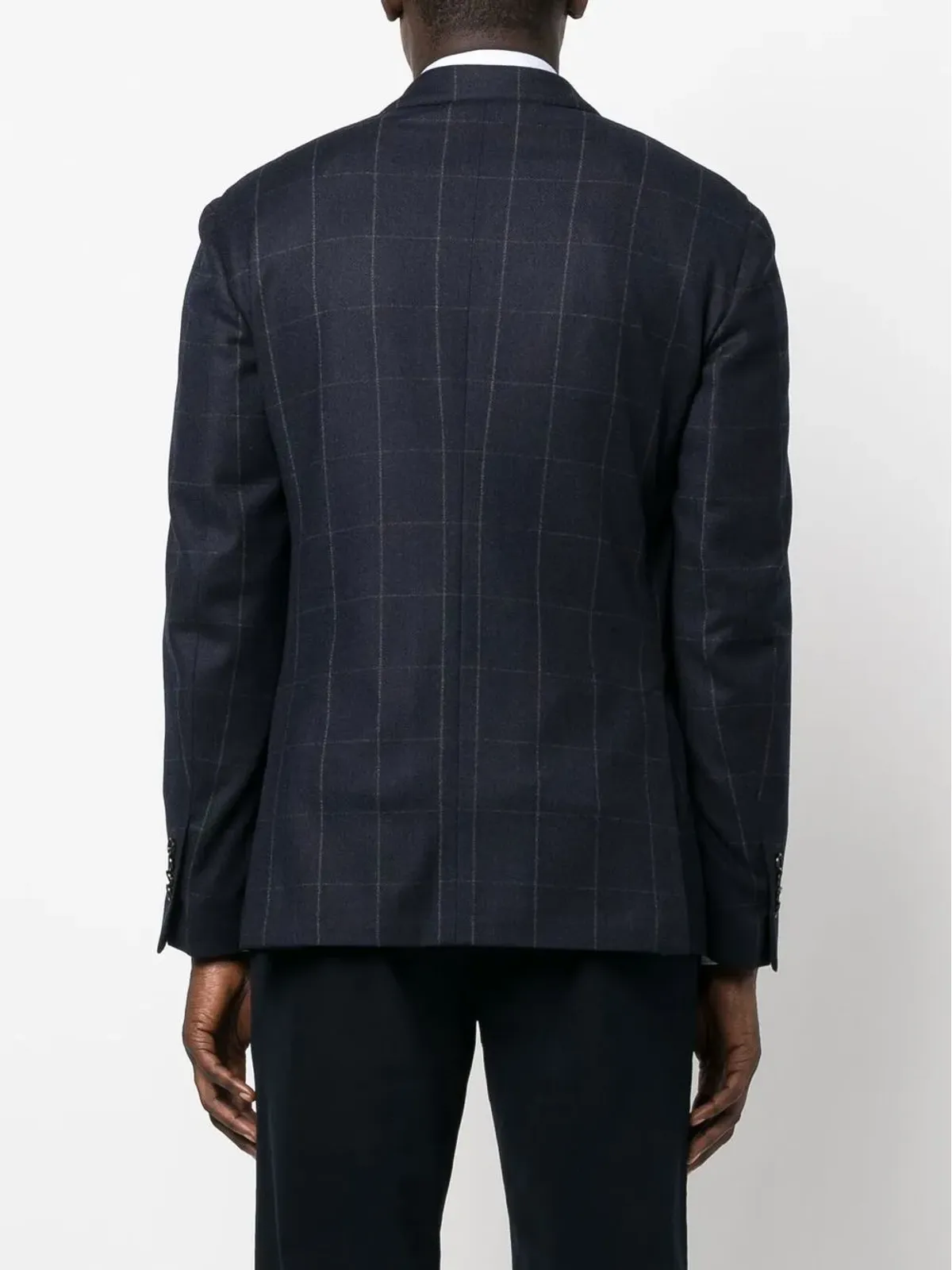 Lardini ダブルブレスト チェック柄 ブレザー - 画像4