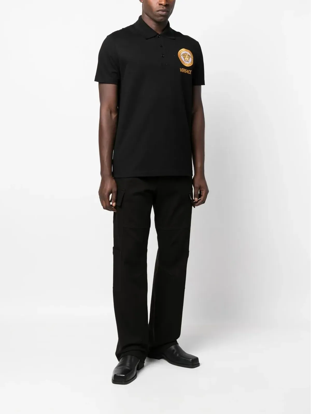 Versace Medusa コットン ポロシャツ - 画像2
