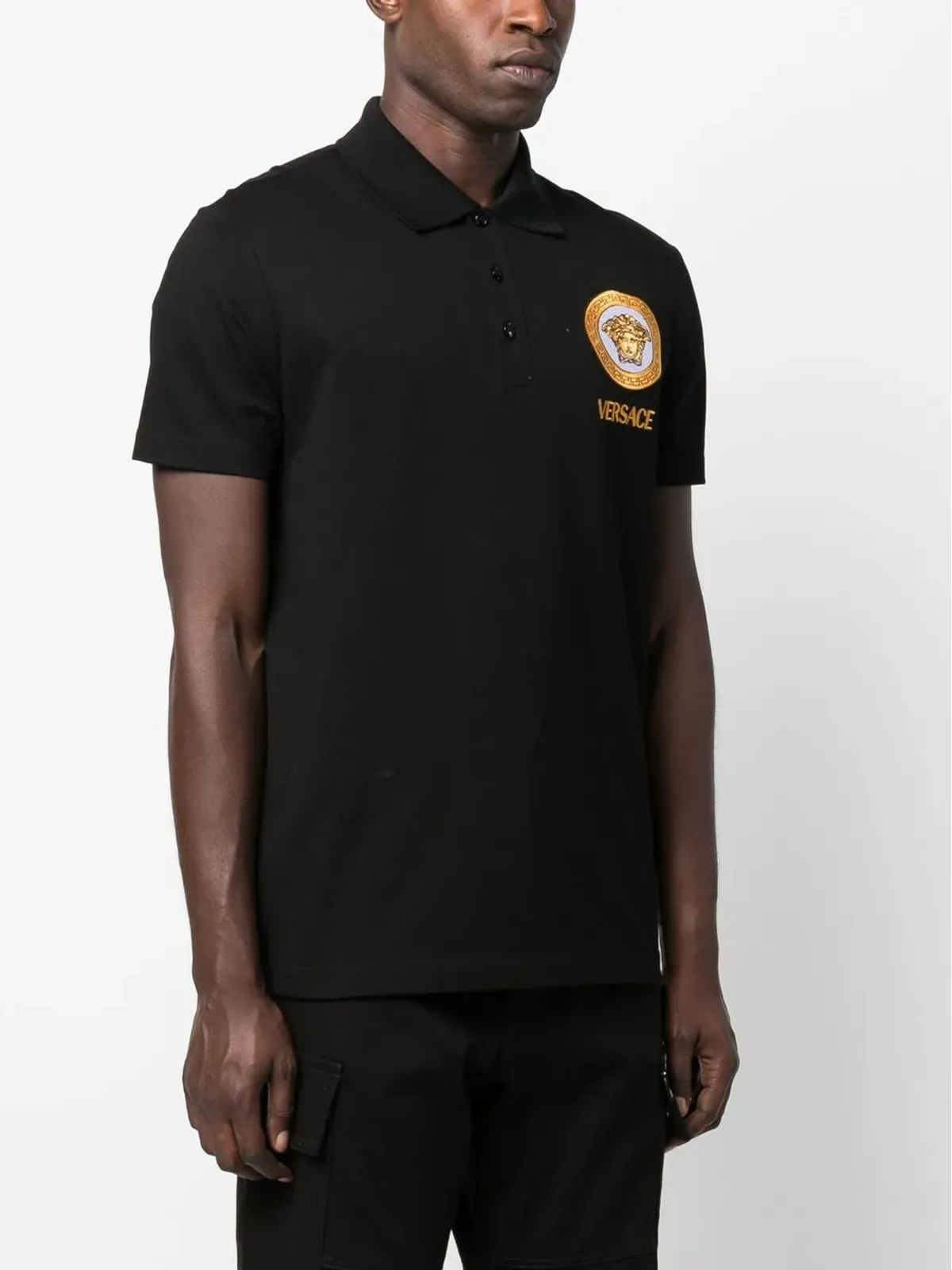 Versace Medusa コットン ポロシャツ - 画像3