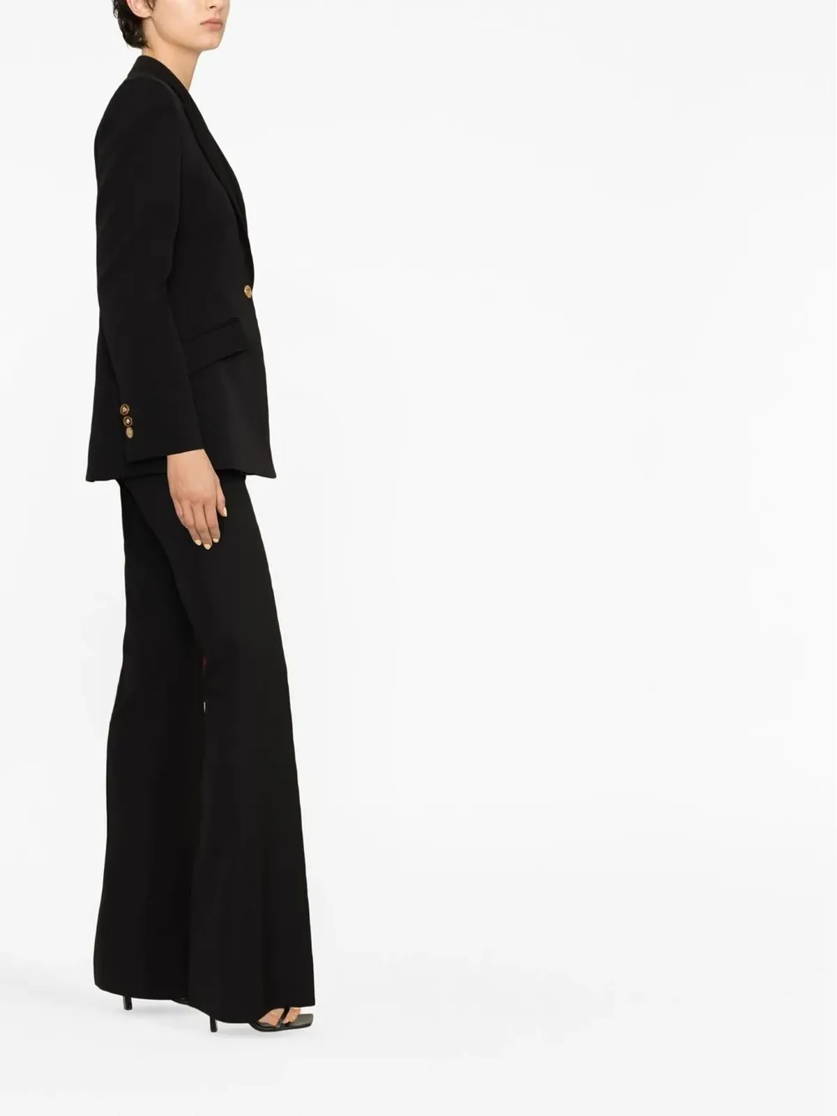 Versace ブラックのシングルブレストブレザー - 画像3