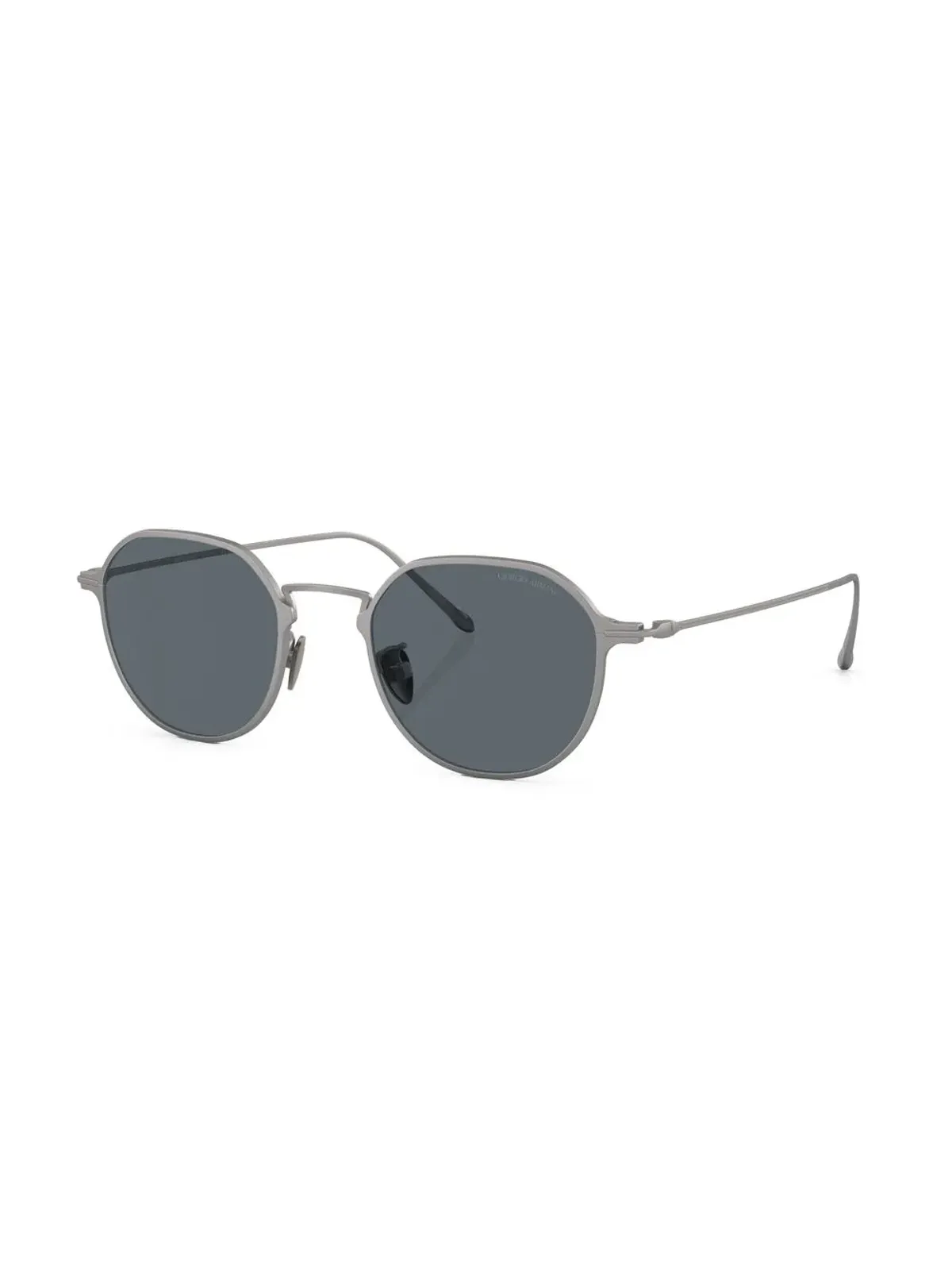 Giorgio Armani ロゴプリント丸型フレーム サングラス - 画像2