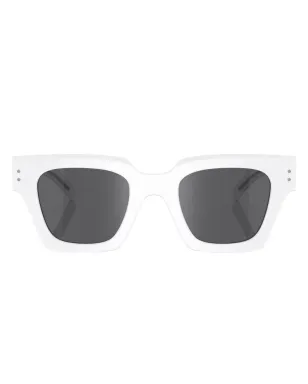 Dolce & Gabbana Eyewear ロゴプリント スクエアフレーム サングラス - サムネイル1