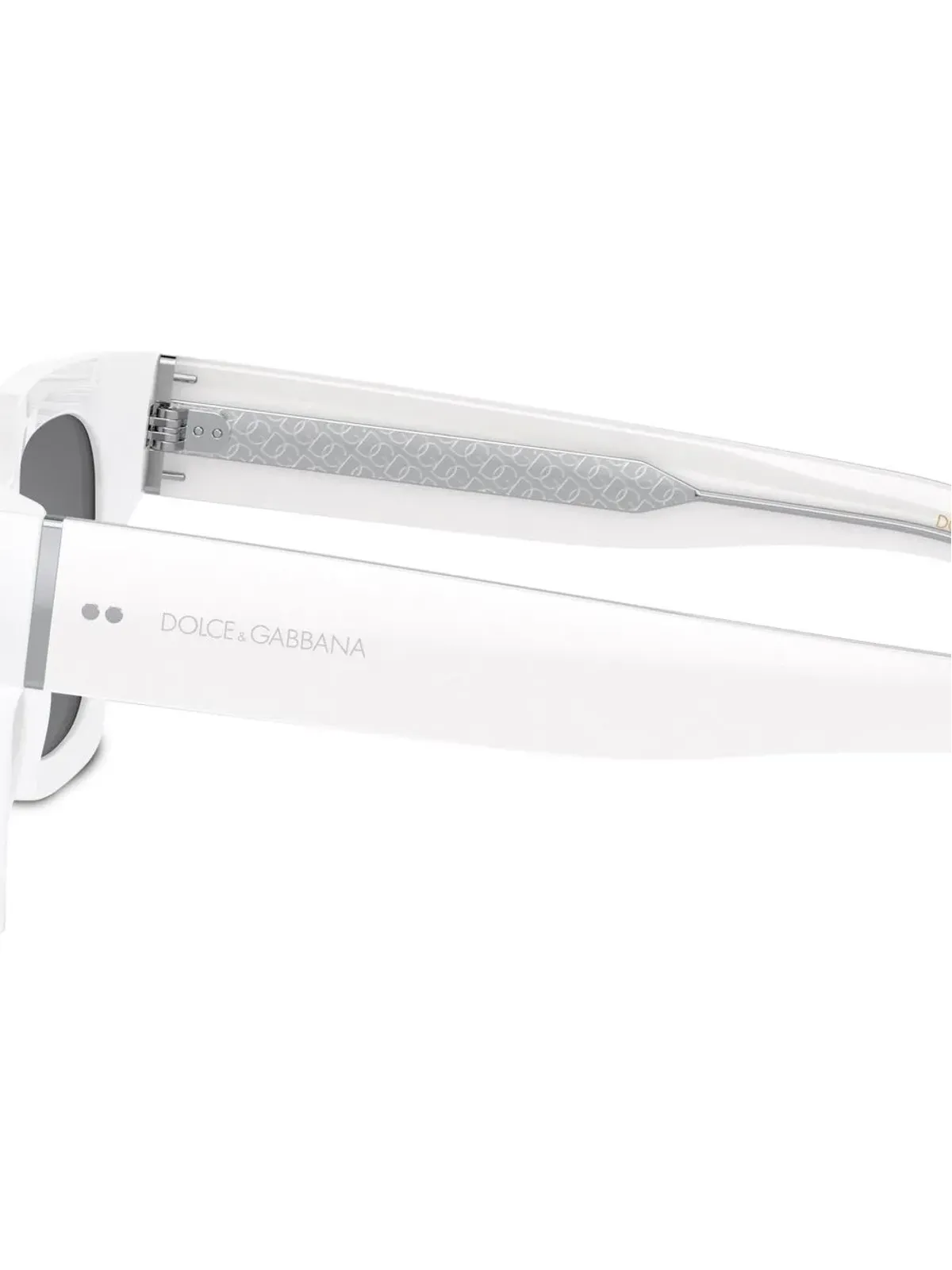 Dolce & Gabbana Eyewear ロゴプリント スクエアフレーム サングラス - 画像3