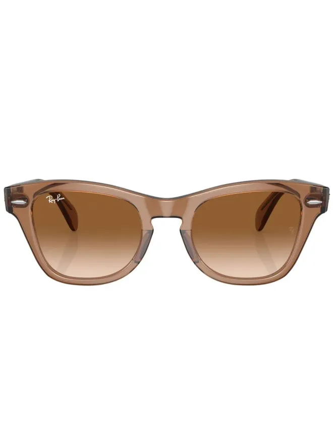 Ray-Ban Ray-Ban スクエアフレーム グラデーションレンズ サングラス - ブラウンの商品画像