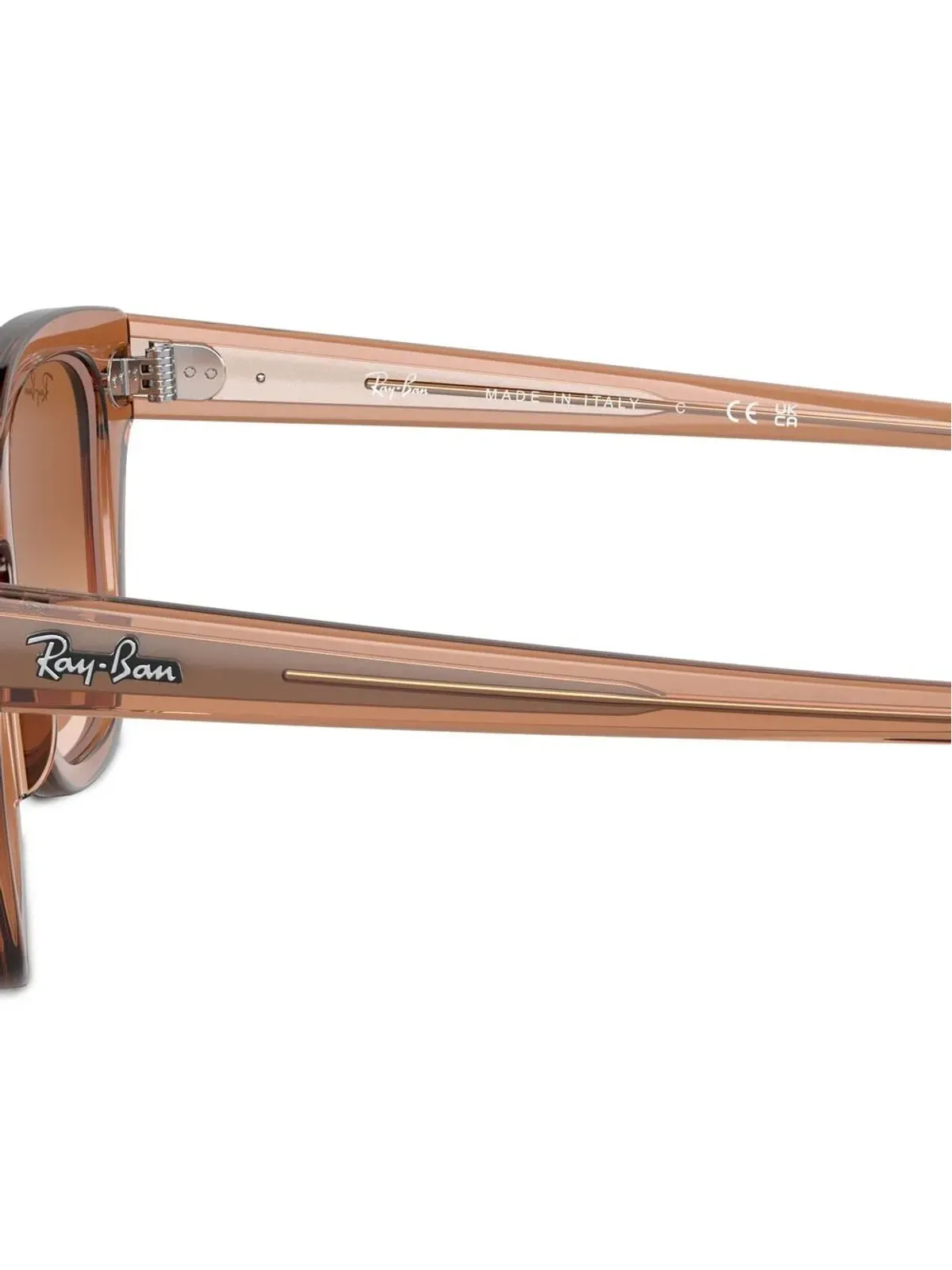 Ray-Ban スクエアフレーム グラデーションレンズ サングラス - ブラウン - 画像3