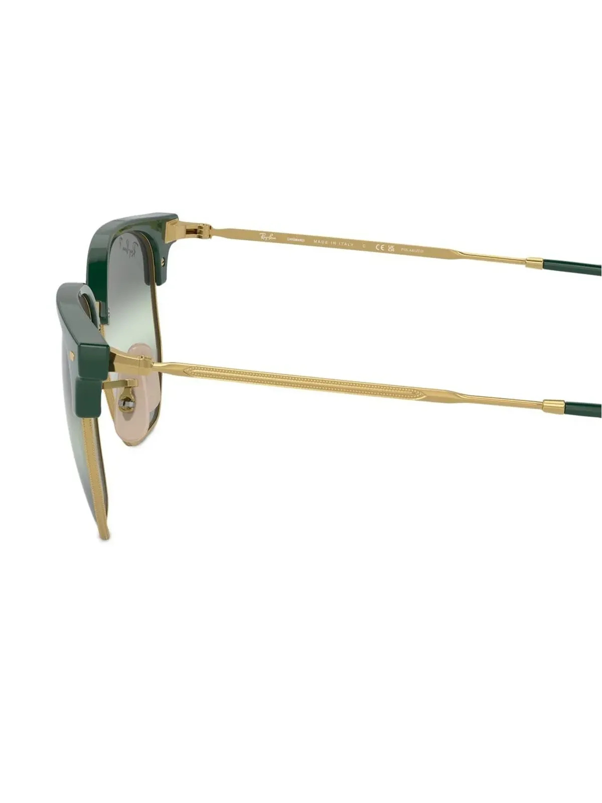 Ray-Ban クラブマスター スクエアフレーム サングラス グリーン - 画像3