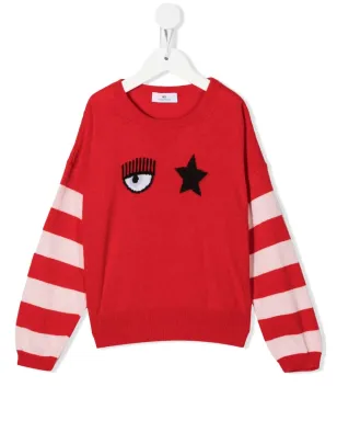 Chiara Ferragni Kids Eyelikeプリント スウェット - サムネイル1