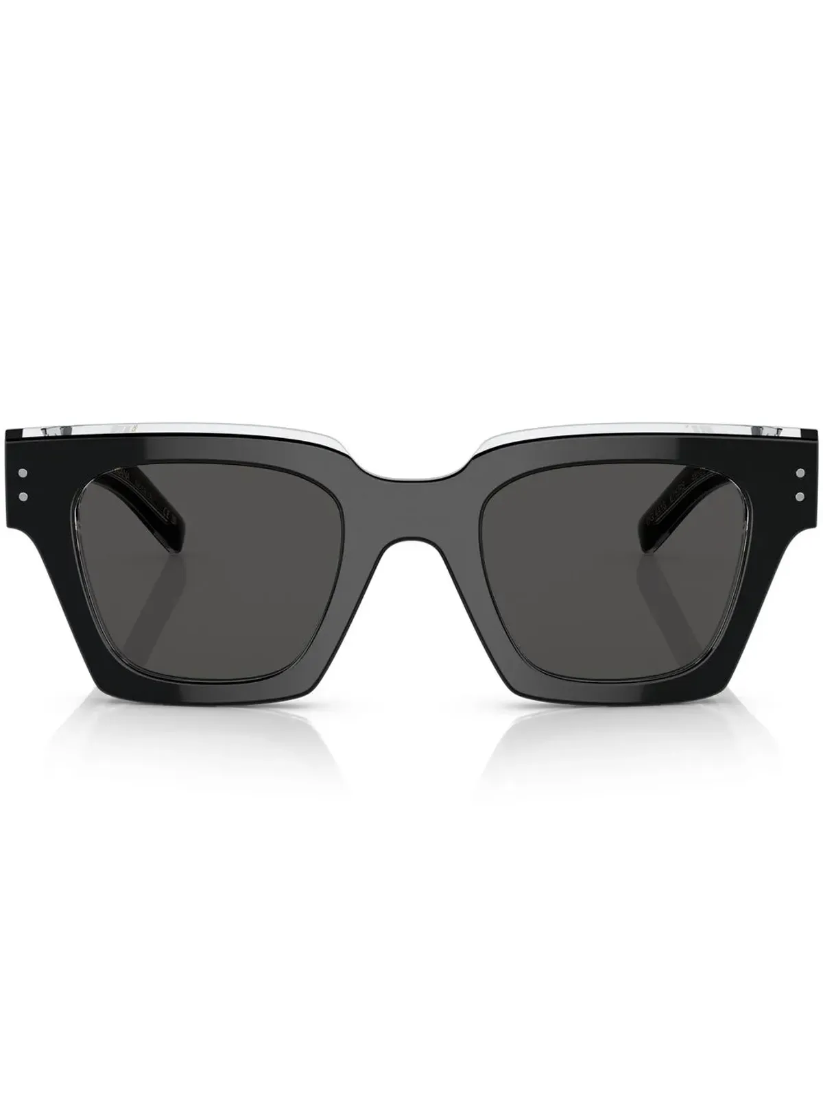 Dolce & Gabbana Eyewear ロゴアームディテール サングラス – ブラック - 画像1
