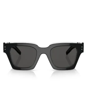 Dolce & Gabbana Eyewear ロゴアームディテール サングラス – ブラック - サムネイル1