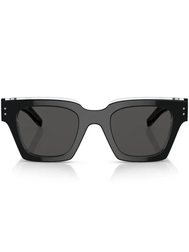 Dolce & Gabbana Eyewear Dolce & Gabbana Eyewear ロゴアームディテール サングラス – ブラックの商品画像
