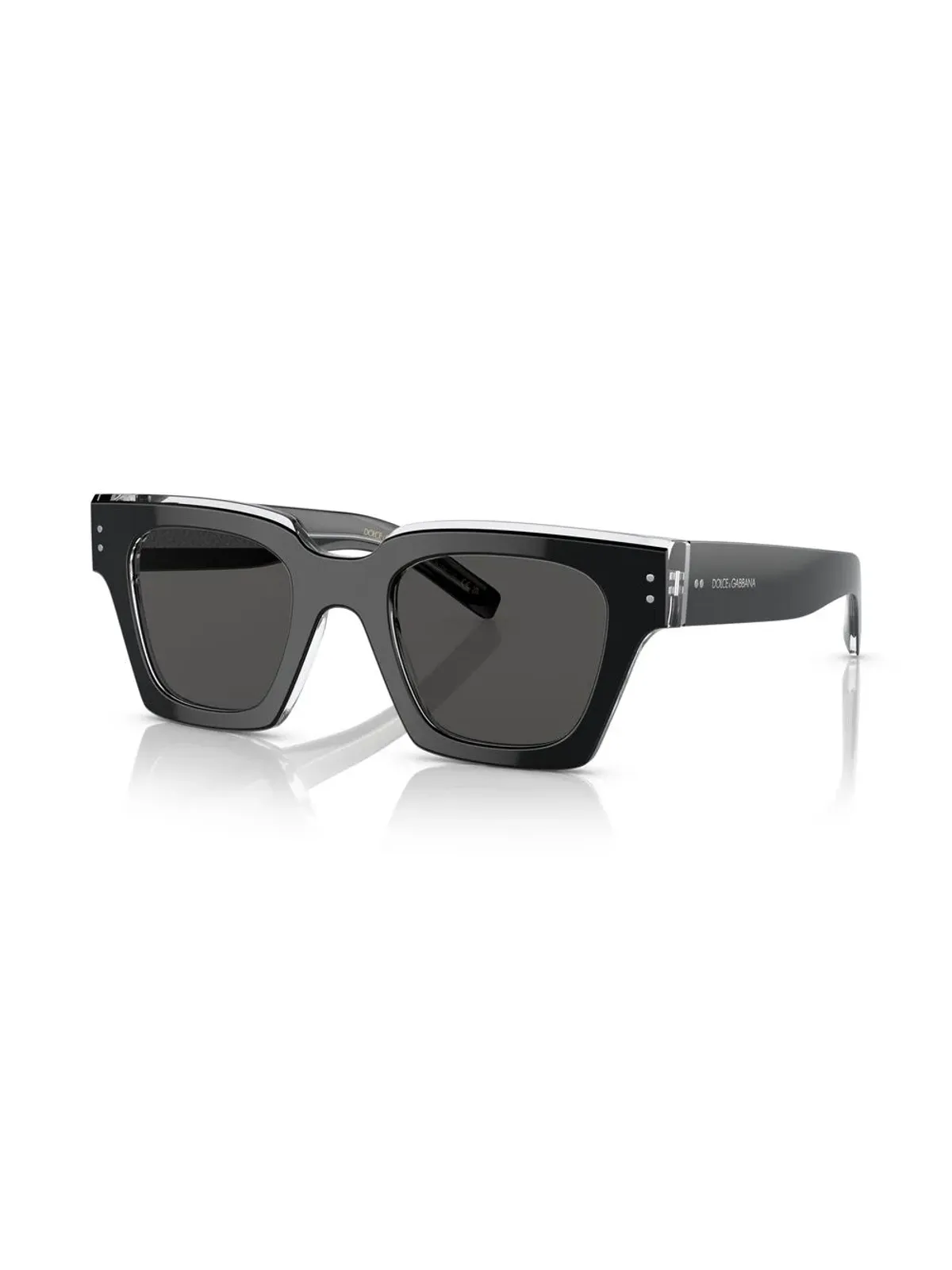 Dolce & Gabbana Eyewear ロゴアームディテール サングラス – ブラック - 画像2
