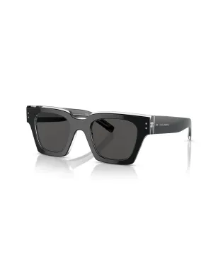 Dolce & Gabbana Eyewear ロゴアームディテール サングラス – ブラック - サムネイル2