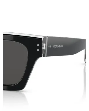 Dolce & Gabbana Eyewear ロゴアームディテール サングラス – ブラック - サムネイル3