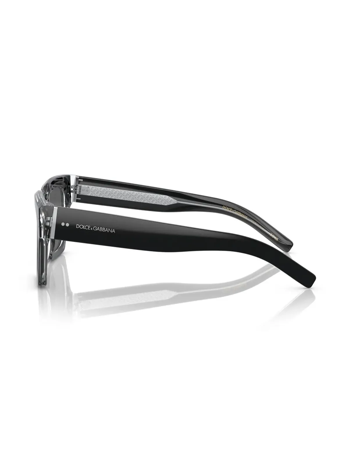 Dolce & Gabbana Eyewear ロゴアームディテール サングラス – ブラック - 画像4
