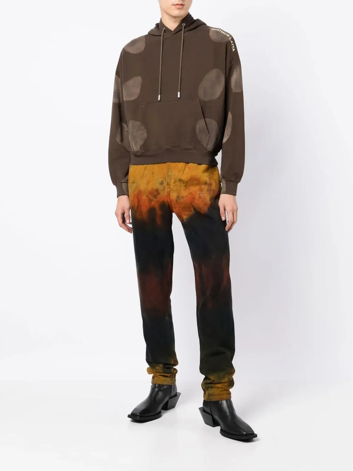 Eckhaus Latta ダメージ加工ストレートジーンズ - マルチカラー - 画像2