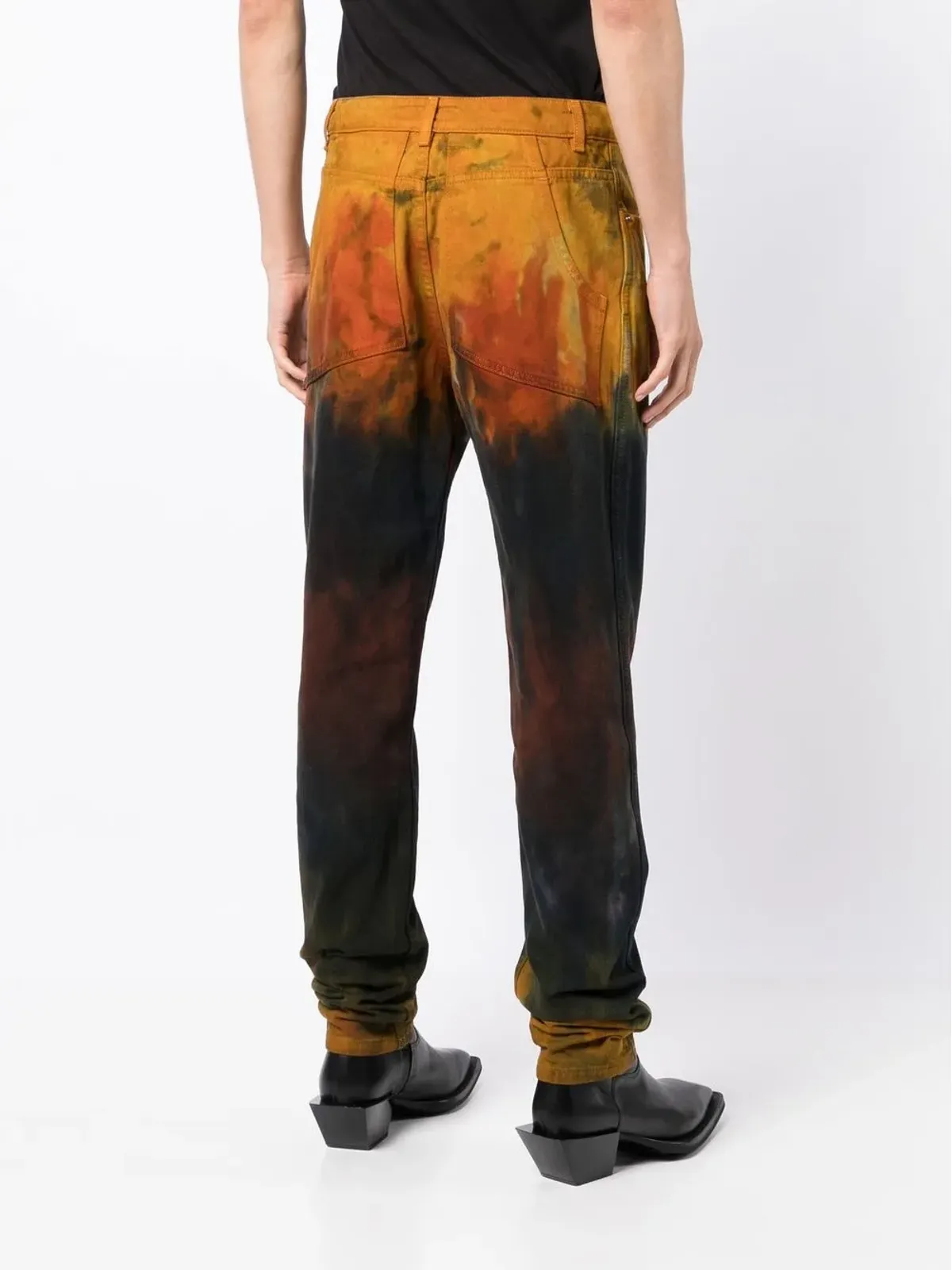 Eckhaus Latta ダメージ加工ストレートジーンズ - マルチカラー - 画像4