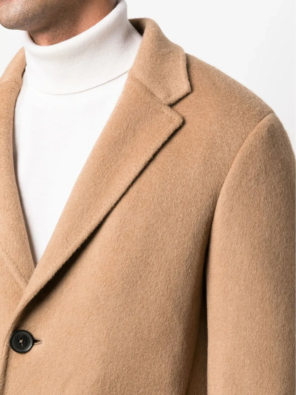 Zegna ジップポケット付きシングルブレストコート - 画像5