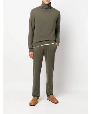 extreme cashmere ファインニットストレートパンツ グリーン - サムネイル2