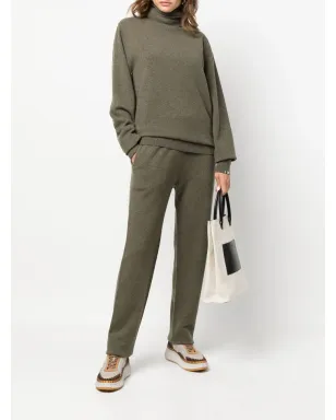 extreme cashmere ファインニットストレートパンツ グリーン - サムネイル3