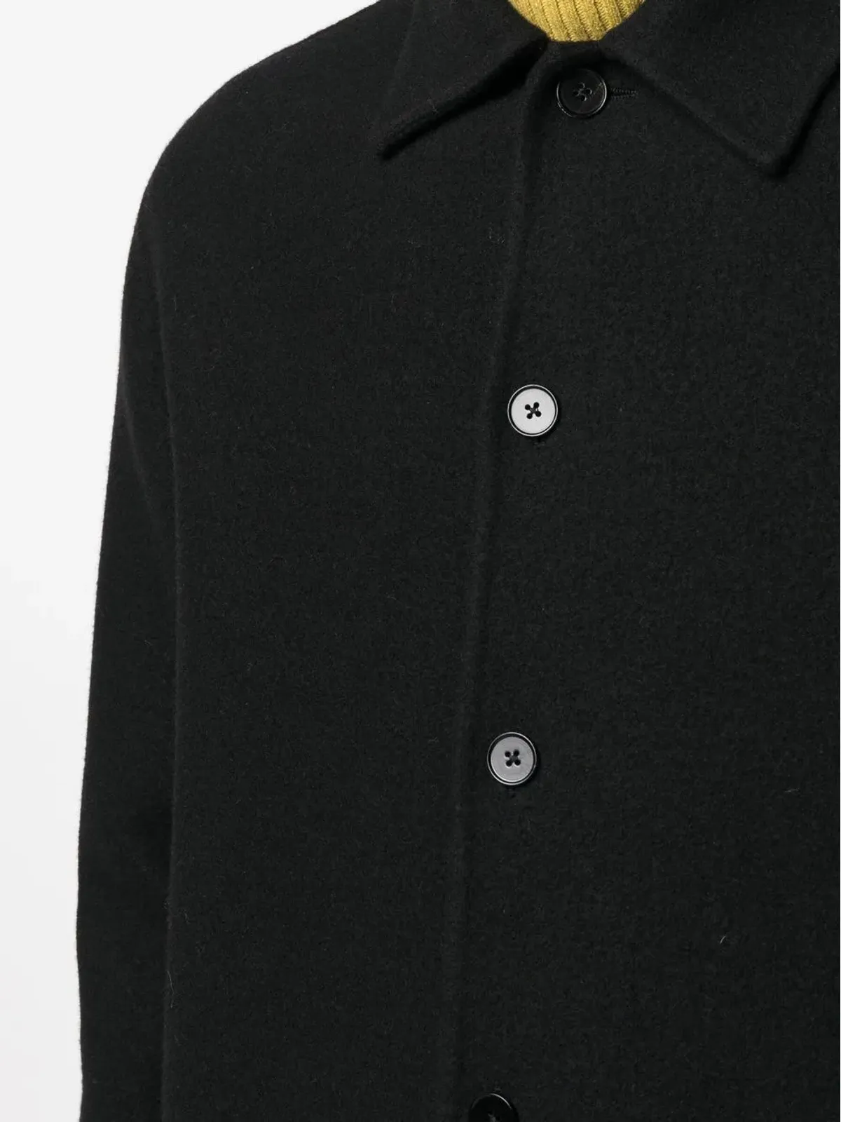 Jil Sander ボタンアップ ウール シャツジャケット - 画像5
