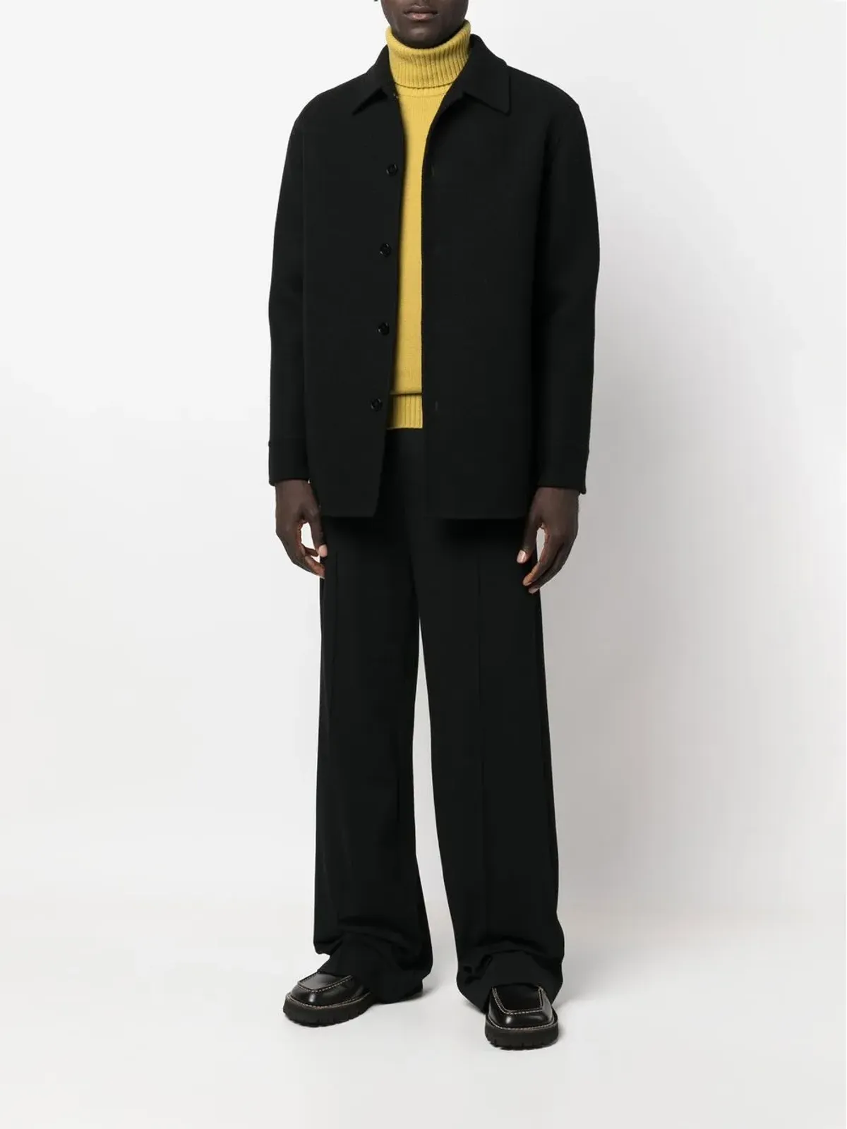 Jil Sander ボタンアップ ウール シャツジャケット - 画像2