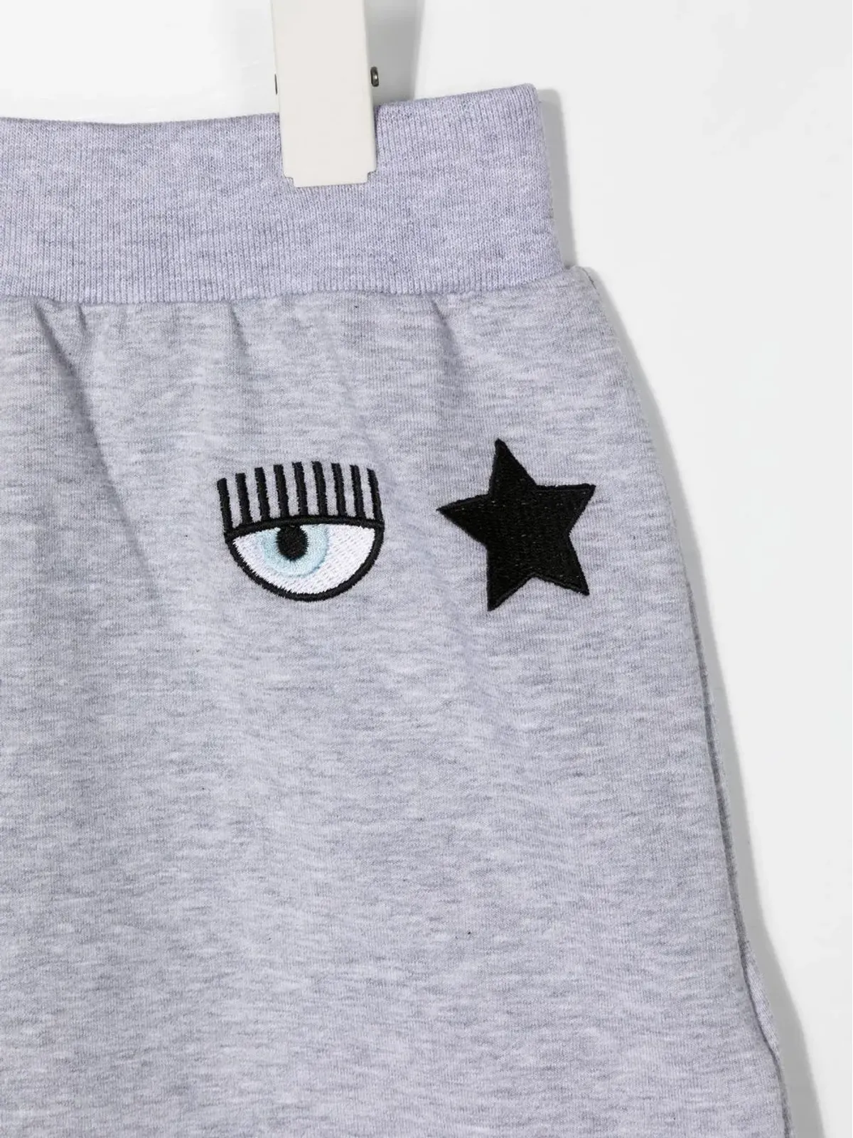 Chiara Ferragni Kids Eyelikeプリント トラックスカート グレー - 画像3