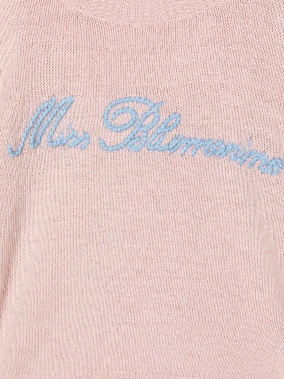 Miss Blumarine 刺繍ロゴ入り クルーネック スウェットシャツ - 画像3