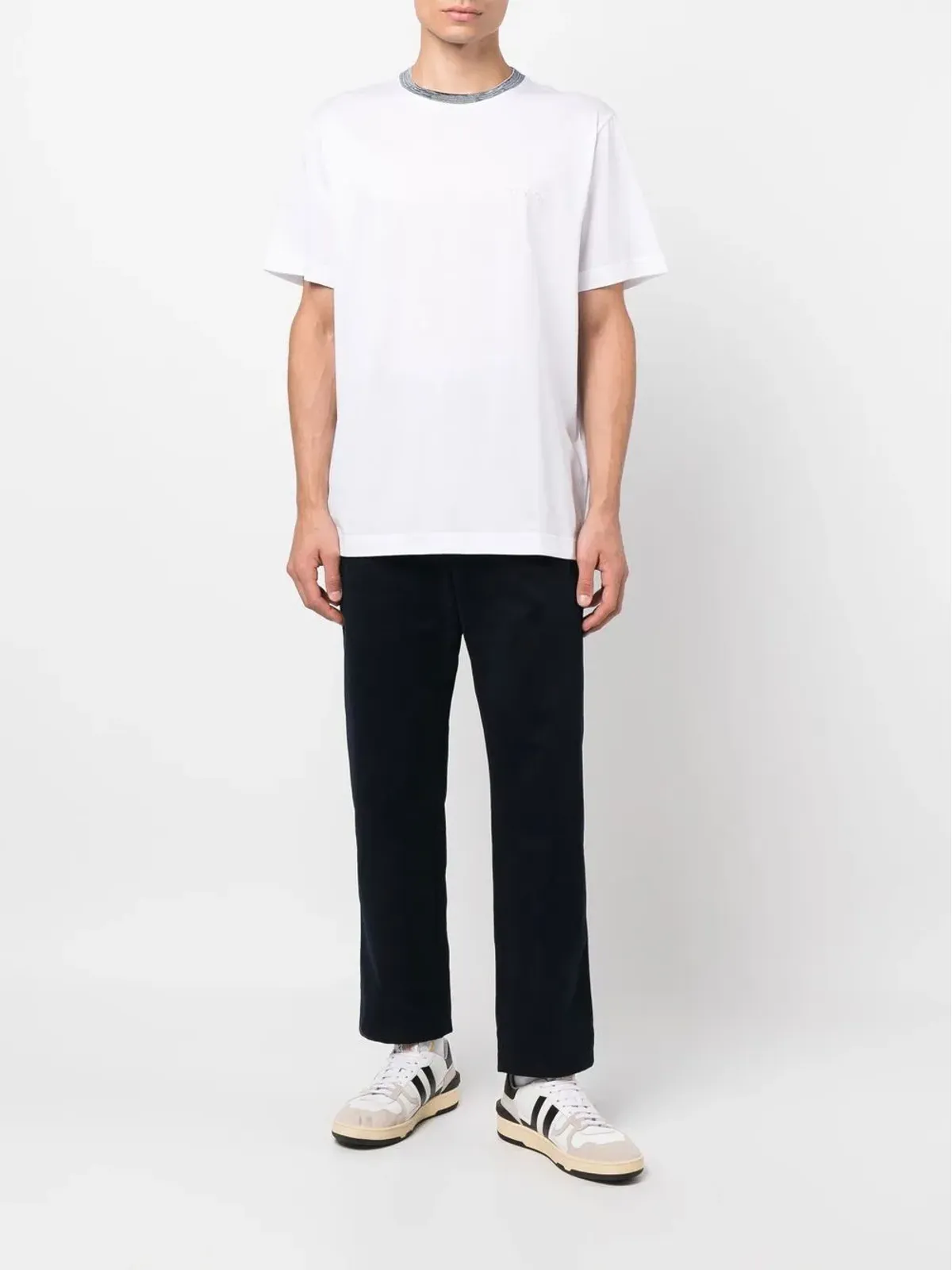 Missoni コントラストネックラインディテールTシャツ - 画像2