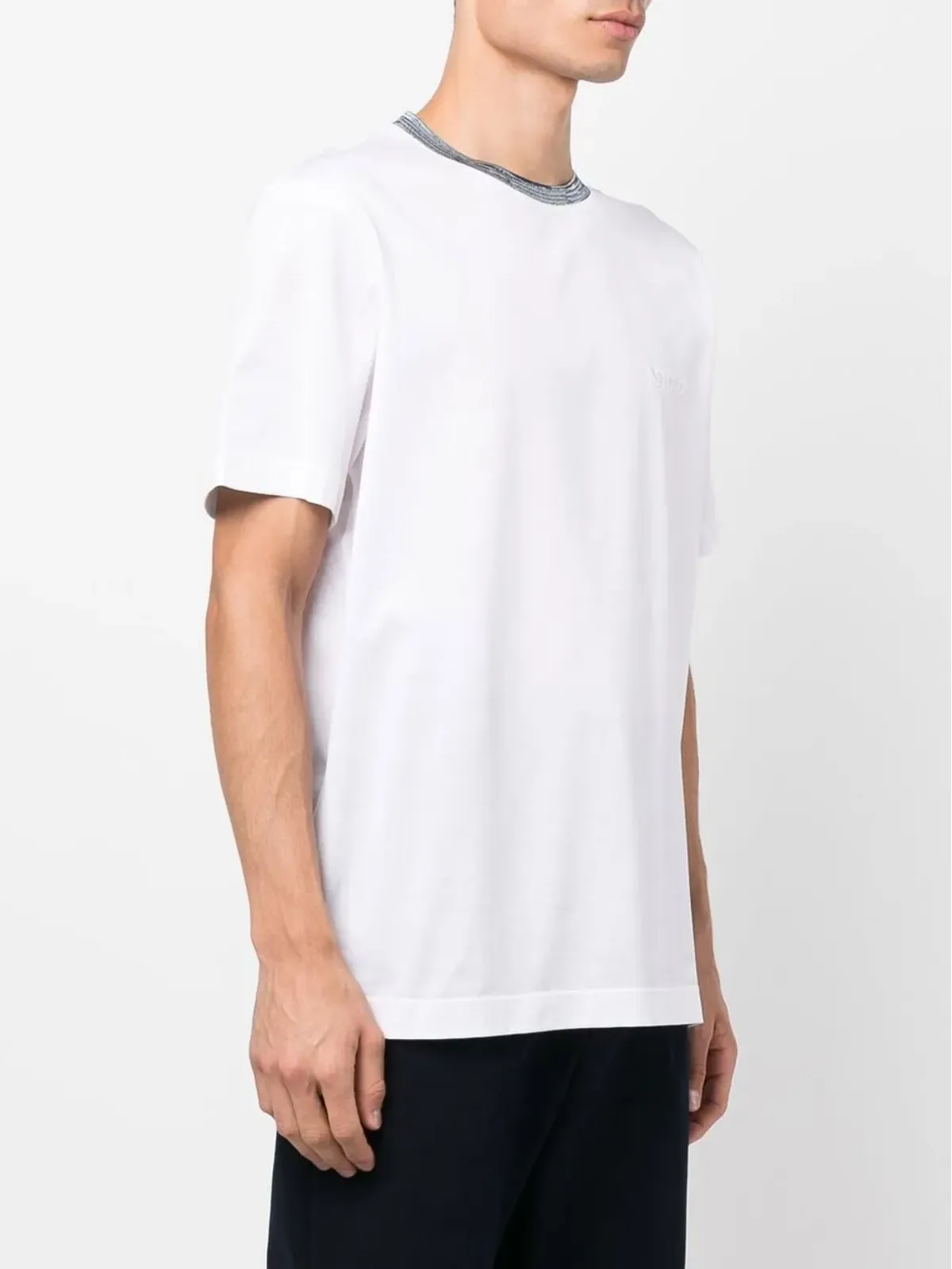 Missoni コントラストネックラインディテールTシャツ - 画像3