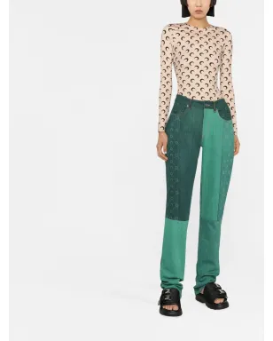 Marine Serre Moonogramストレートジーンズ - サムネイル2